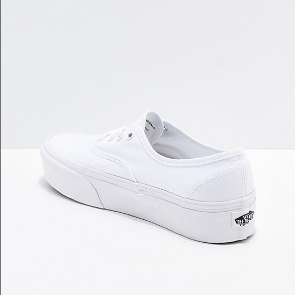 Vans Authentic Platform Mono White - Picture 4 of 8